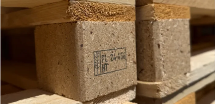 Pressed-wood block